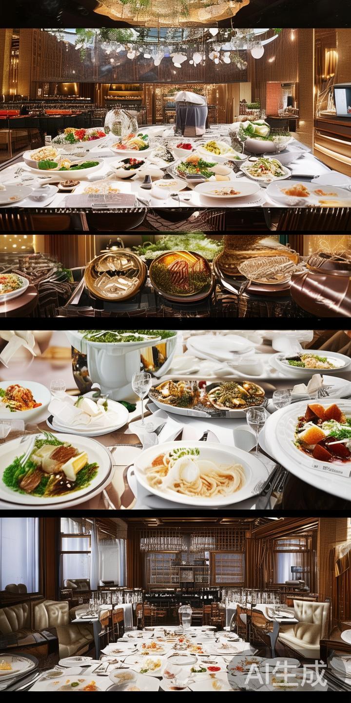 尊贵餐饮体验
餐饮区汇聚多家米其林星级餐厅，提供